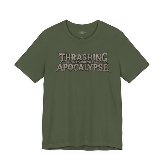 Thrashing Through the Apocalypse | Four Horsemen Heavy Metal Graphic T-Shirt