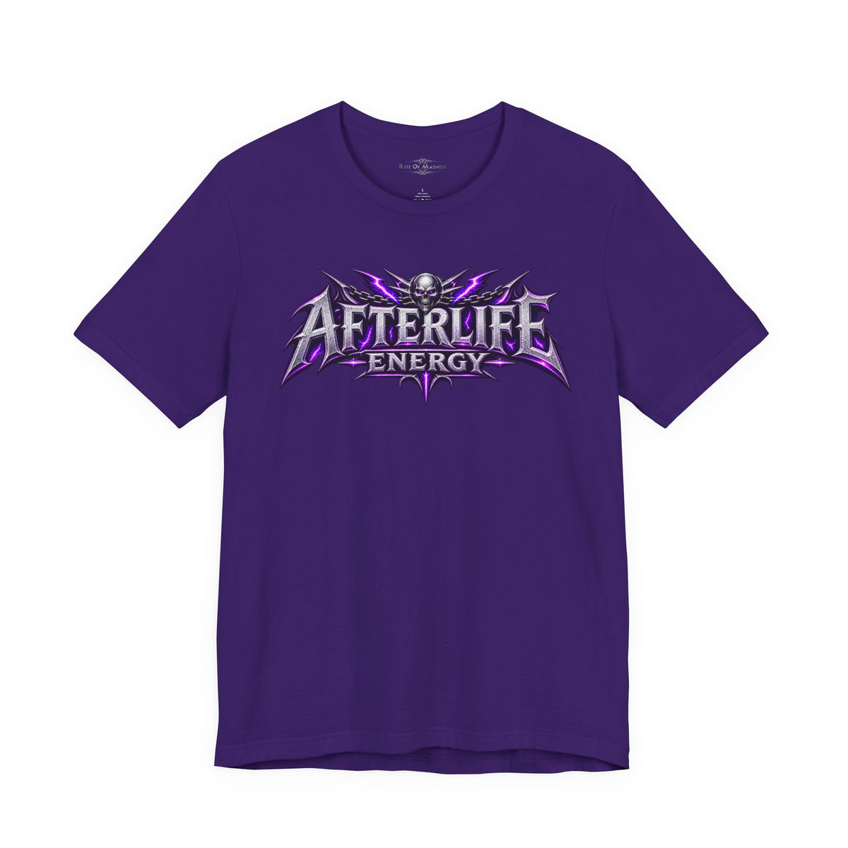 Afterlife Energy | Grim Reaper Drummer T-Shirt | Heavy Metal Front & Back Graphic Tee