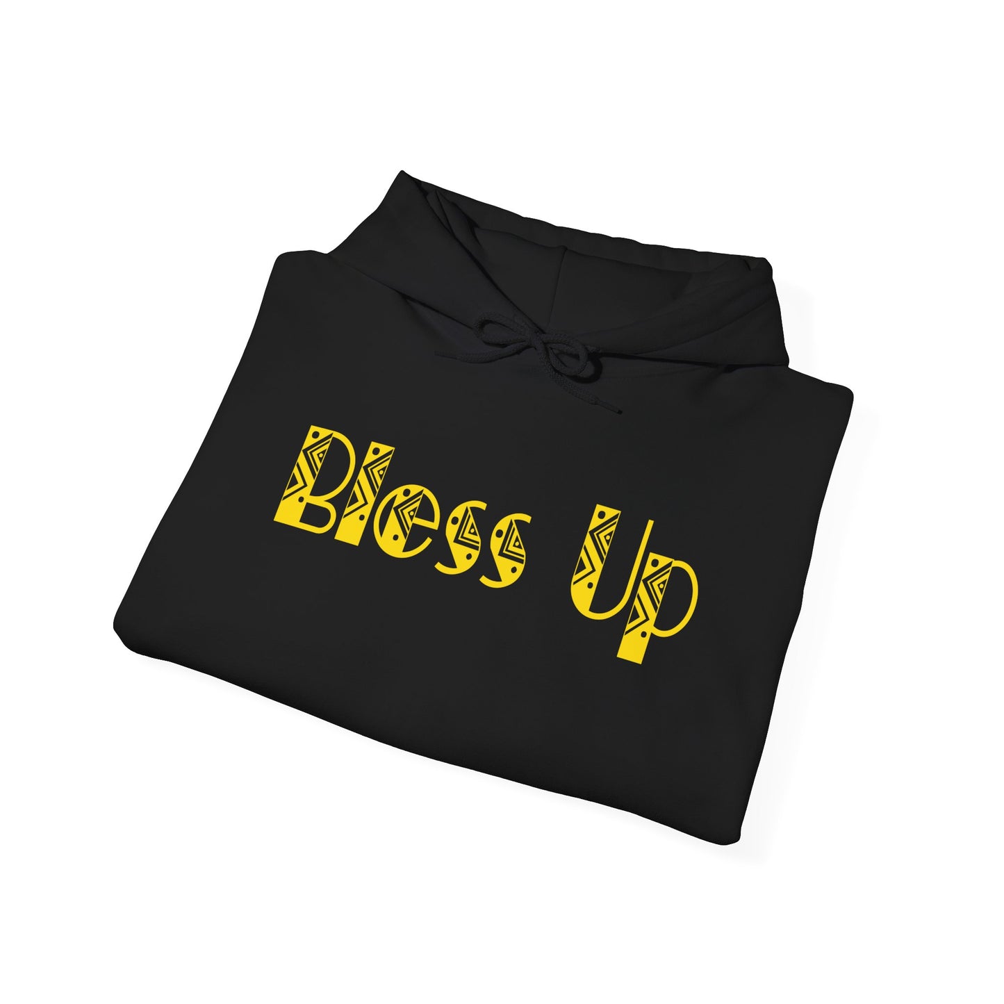 "Bless Up Women's Heavy Blend Hoodie - Rasta Gold Vibes