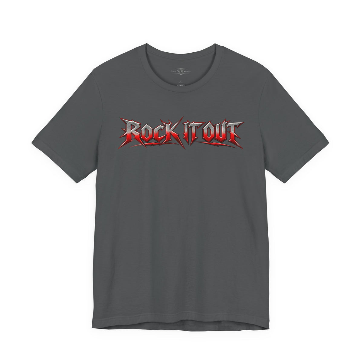 Rock It Out | Bang Your Head Heavy Metal Graphic T-Shirt | Front & Back