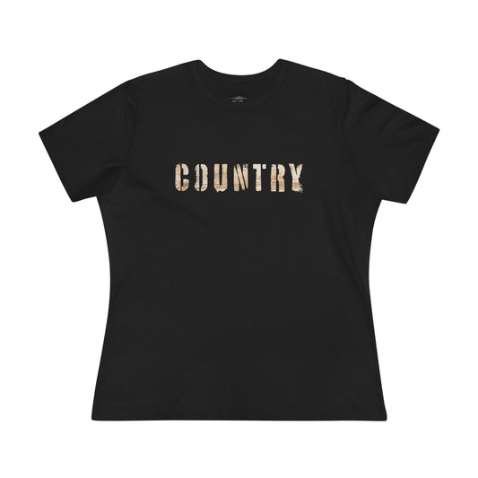 "Country Rebel" Women's Cotton Tee