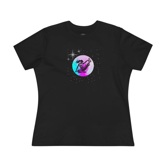 "Starlit Moves": Breakdance Queen Women's Cotton Tee