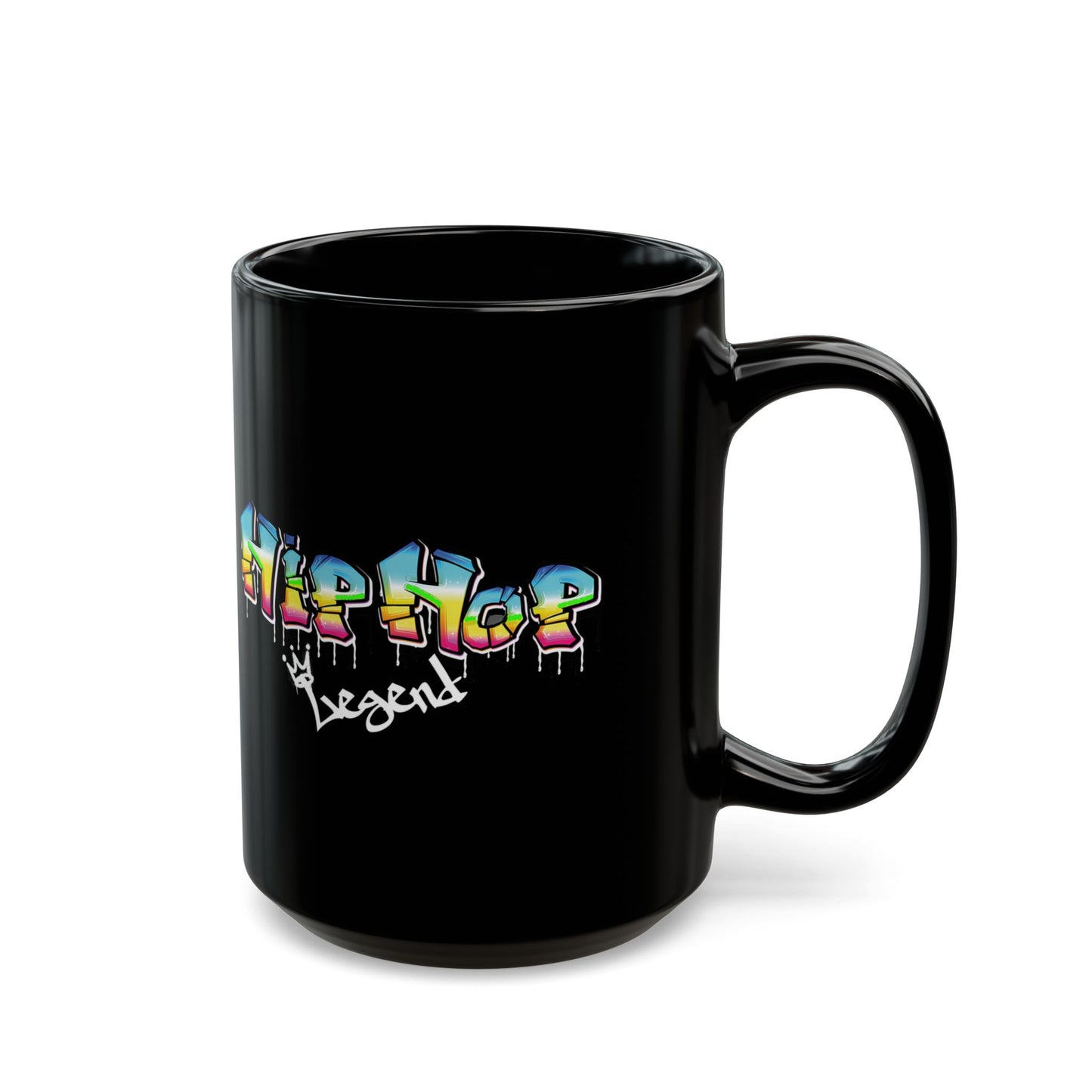 "Hip Hop Legend" 15oz Black Ceramic Mug