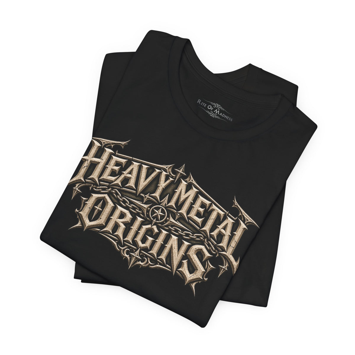 Heavy Metal Origins Est 1968 | Vintage Skull Rock T-Shirt | Gothic Front & Back Graphic Tee