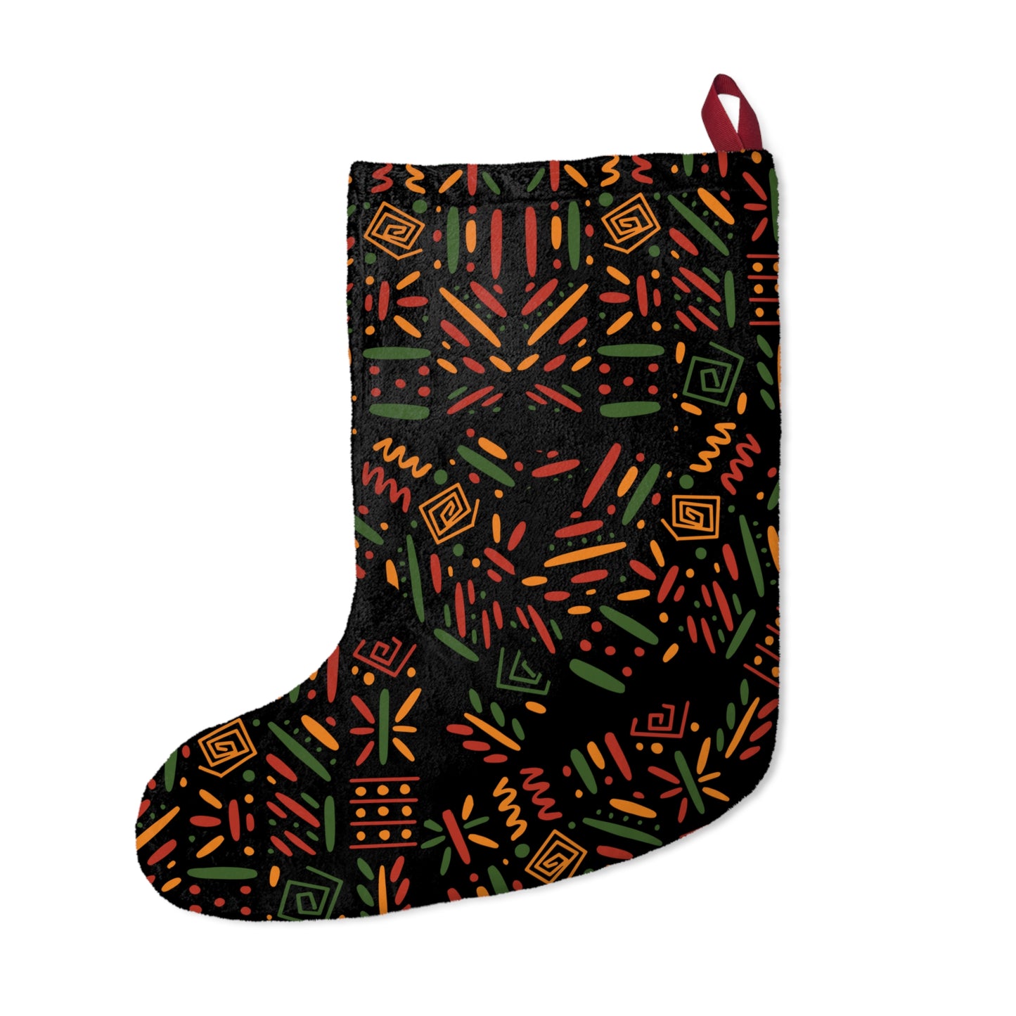 Festive Fusion Stocking: Celebrate with African Patterns!