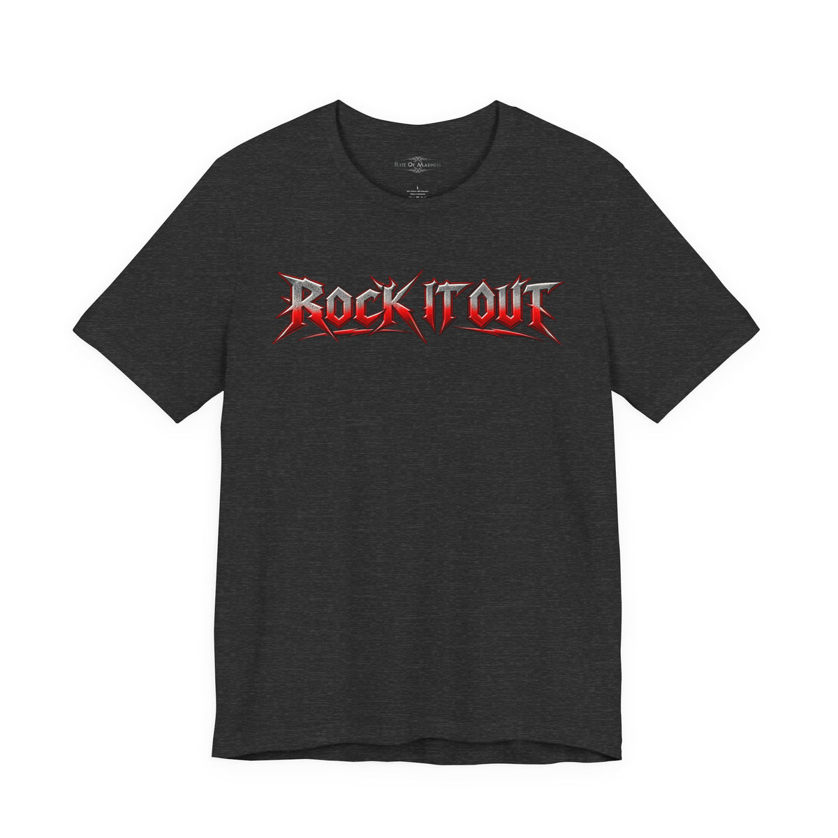 Rock It Out | Bang Your Head Heavy Metal Graphic T-Shirt | Front & Back