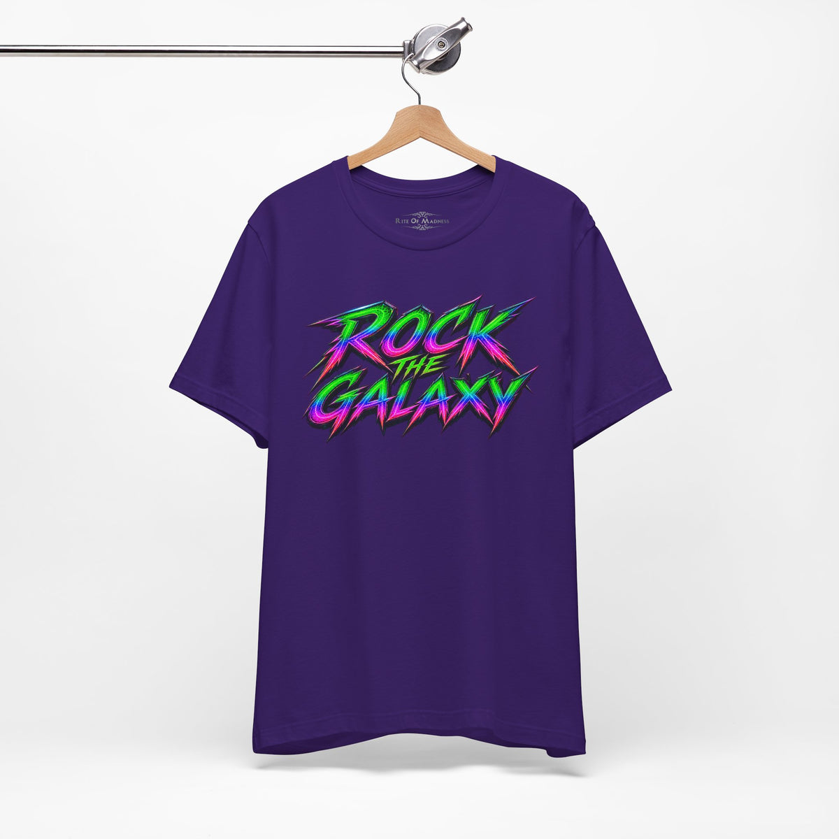 Rock the Galaxy | Alien Rock Music Graphic T-Shirt | Front & Back