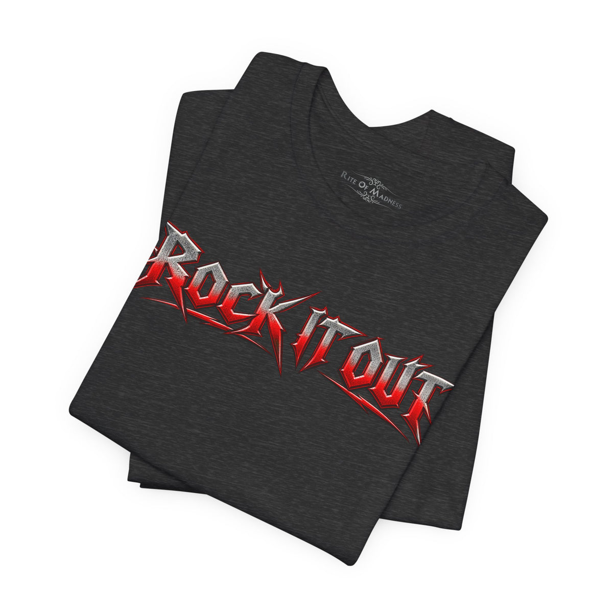 Rock It Out | Bang Your Head Heavy Metal Graphic T-Shirt | Front & Back