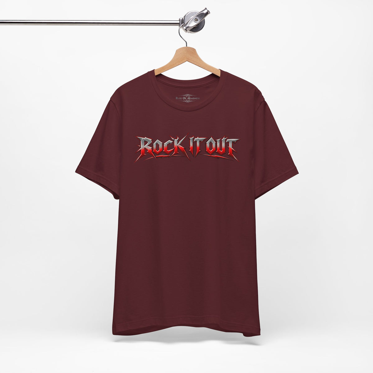 Rock It Out | Bang Your Head Heavy Metal Graphic T-Shirt | Front & Back