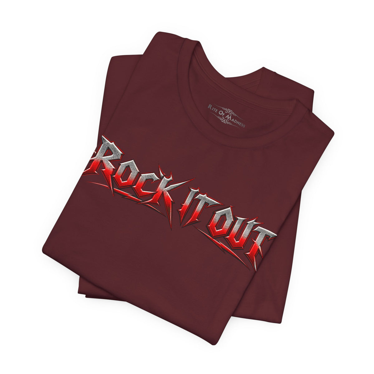 Rock It Out | Bang Your Head Heavy Metal Graphic T-Shirt | Front & Back