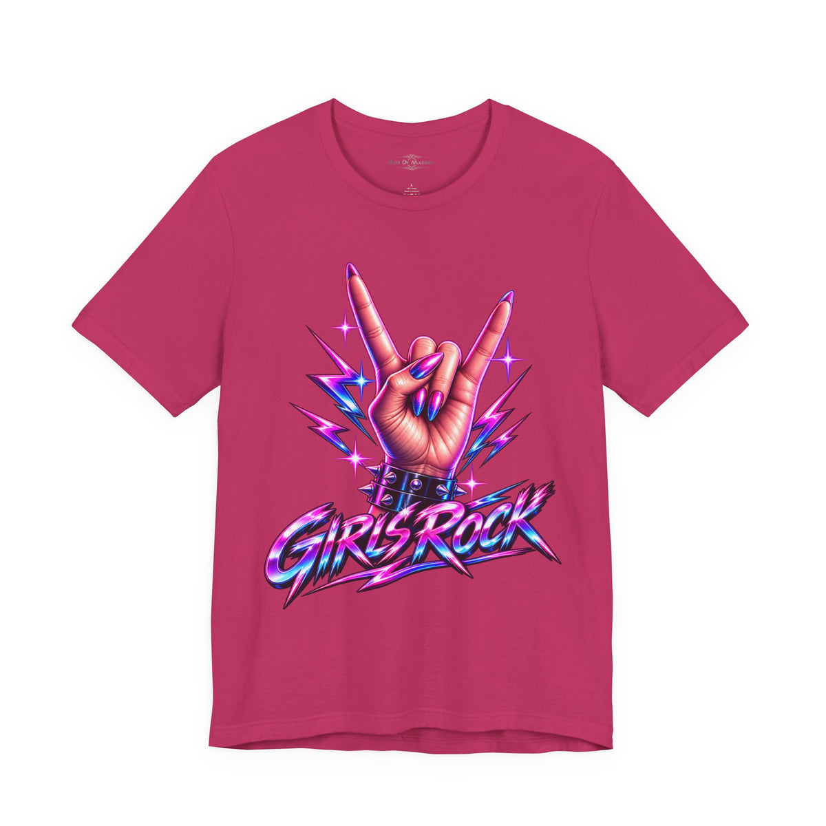 Girls Rock | Women's Rock & Roll Graphic T-Shirt | Rite Of Madness