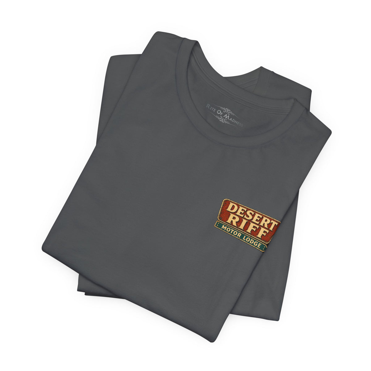 Desert Riff Motor Lodge | Vintage Desert Rock Graphic T-Shirt | Front & Back