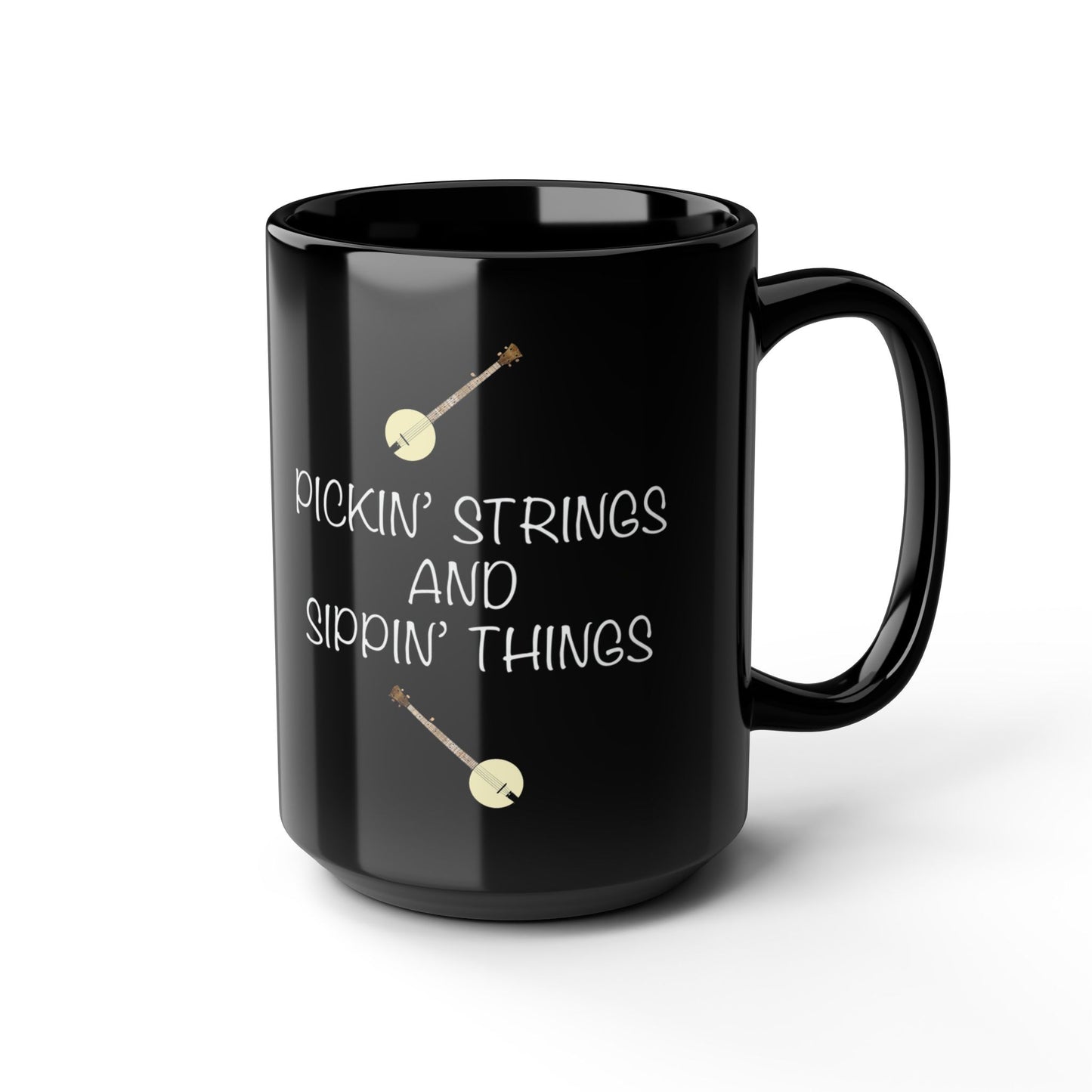 Pickin' Strings & Sippin' Things 15oz Mug