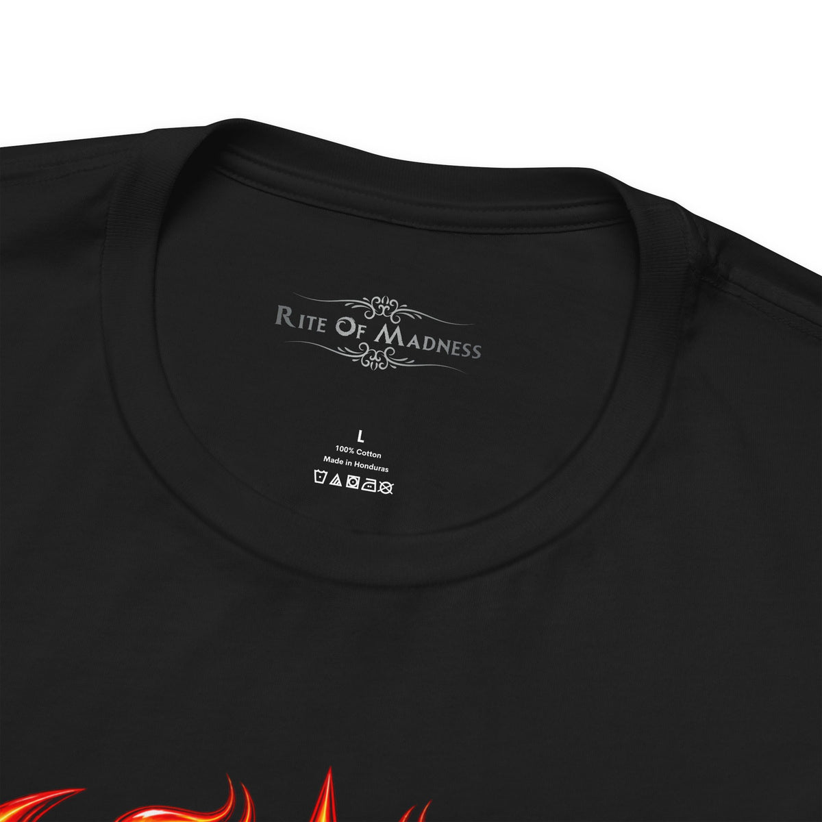 Burn the Silence | Flaming Electric Guitar Heavy Metal T-Shirt | Front & Back