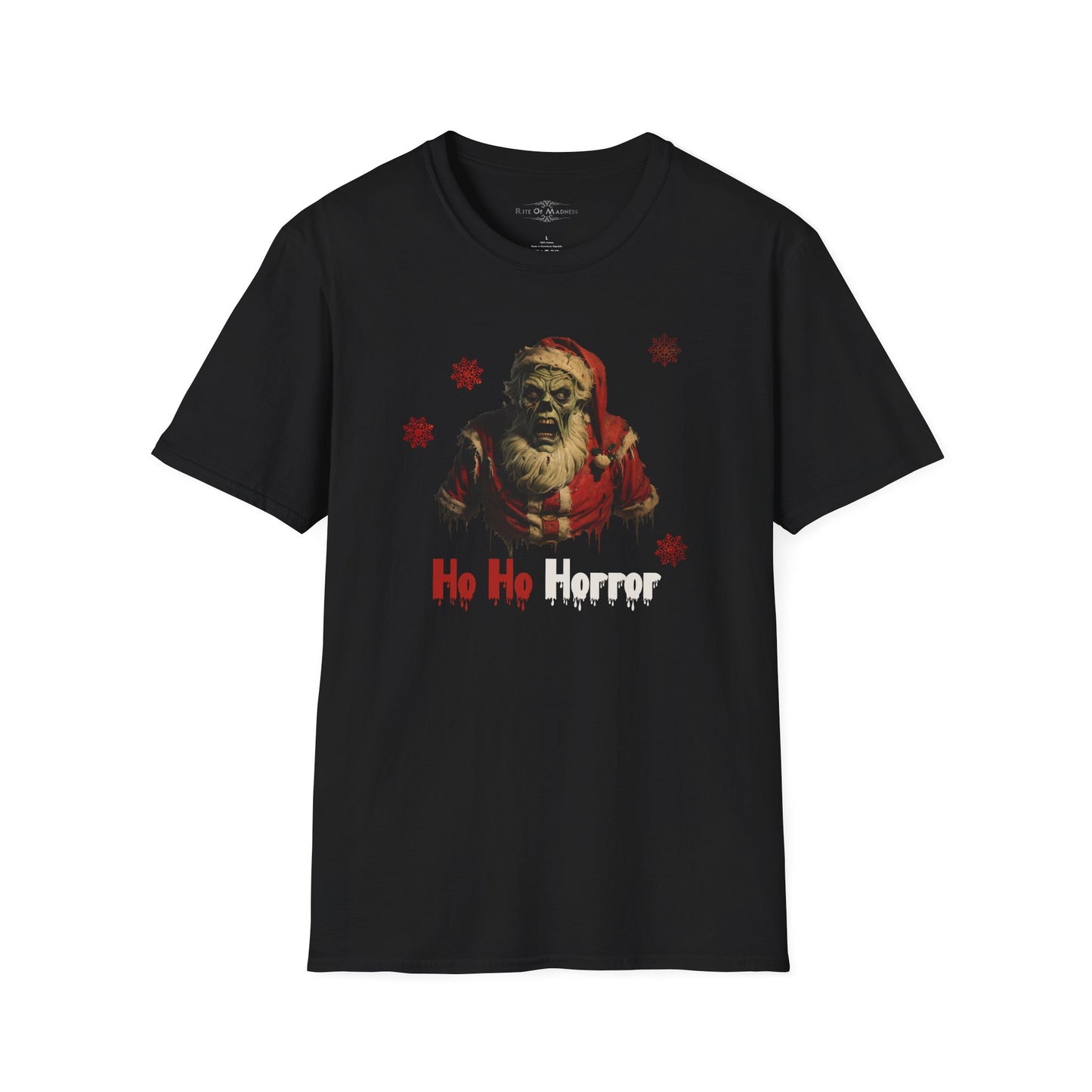 Ho Ho Horror: Zombie Santa Spookmas Men's Softstyle Tee