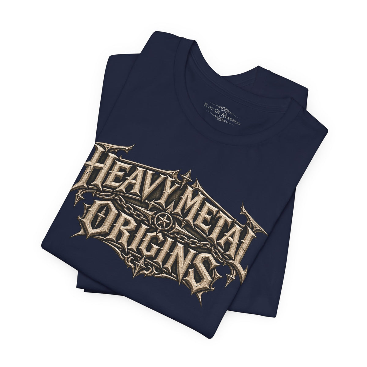 Heavy Metal Origins Est 1968 | Vintage Skull Rock T-Shirt | Gothic Front & Back Graphic Tee
