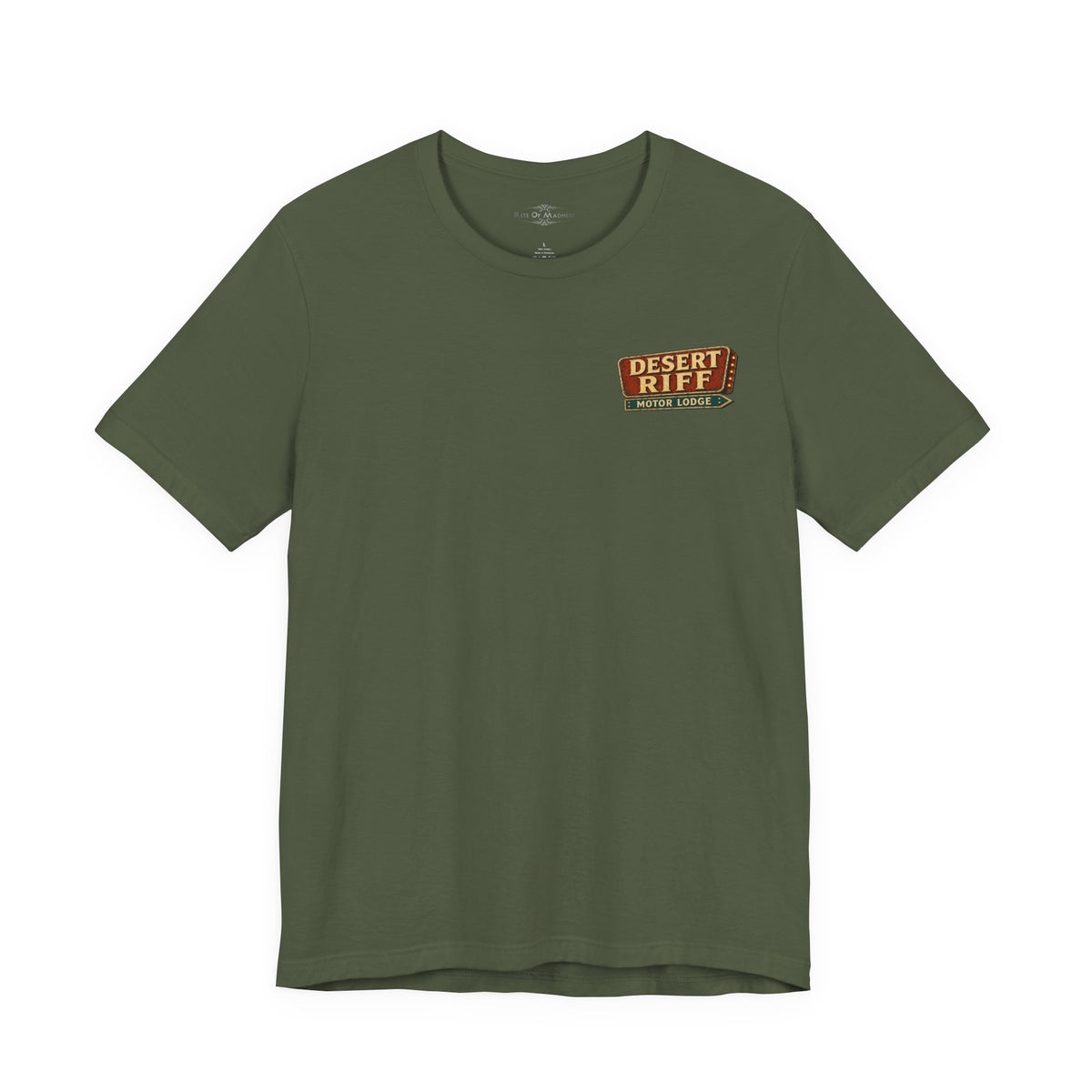 Desert Riff Motor Lodge | Vintage Desert Rock Graphic T-Shirt | Front & Back