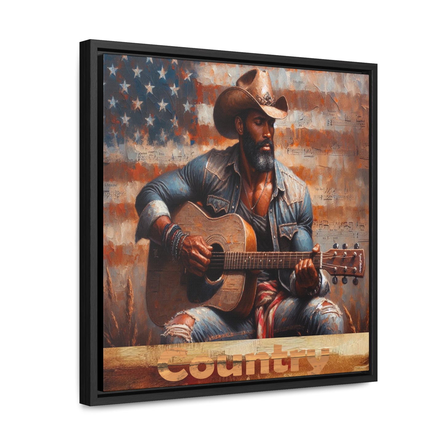 Patriotic Melodies 16x16 Framed Canvas