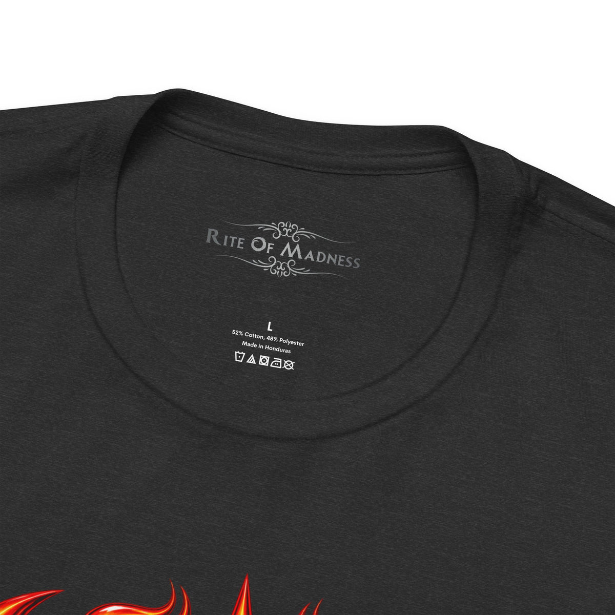 Burn the Silence | Flaming Electric Guitar Heavy Metal T-Shirt | Front & Back