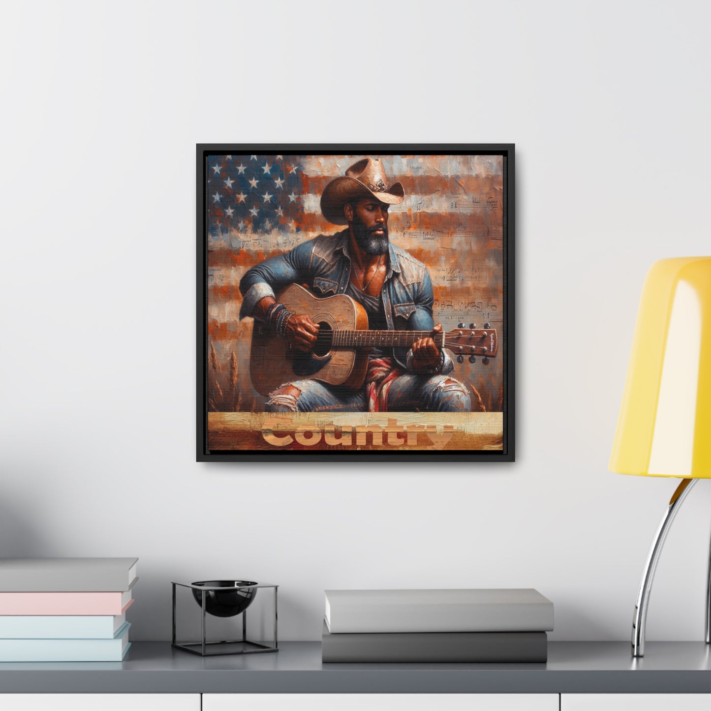 Patriotic Melodies 16x16 Framed Canvas