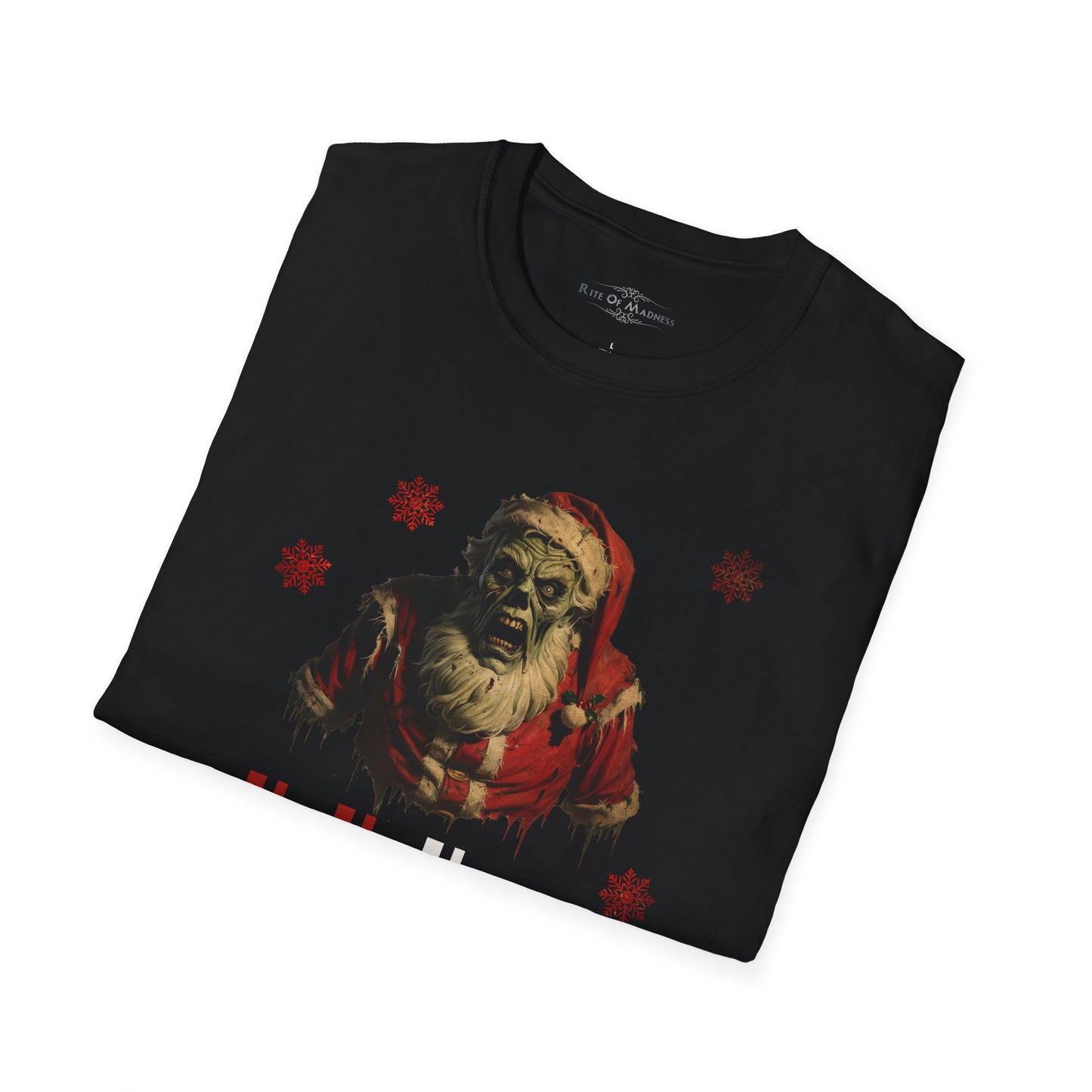 Ho Ho Horror: Zombie Santa Spookmas Men's Softstyle Tee