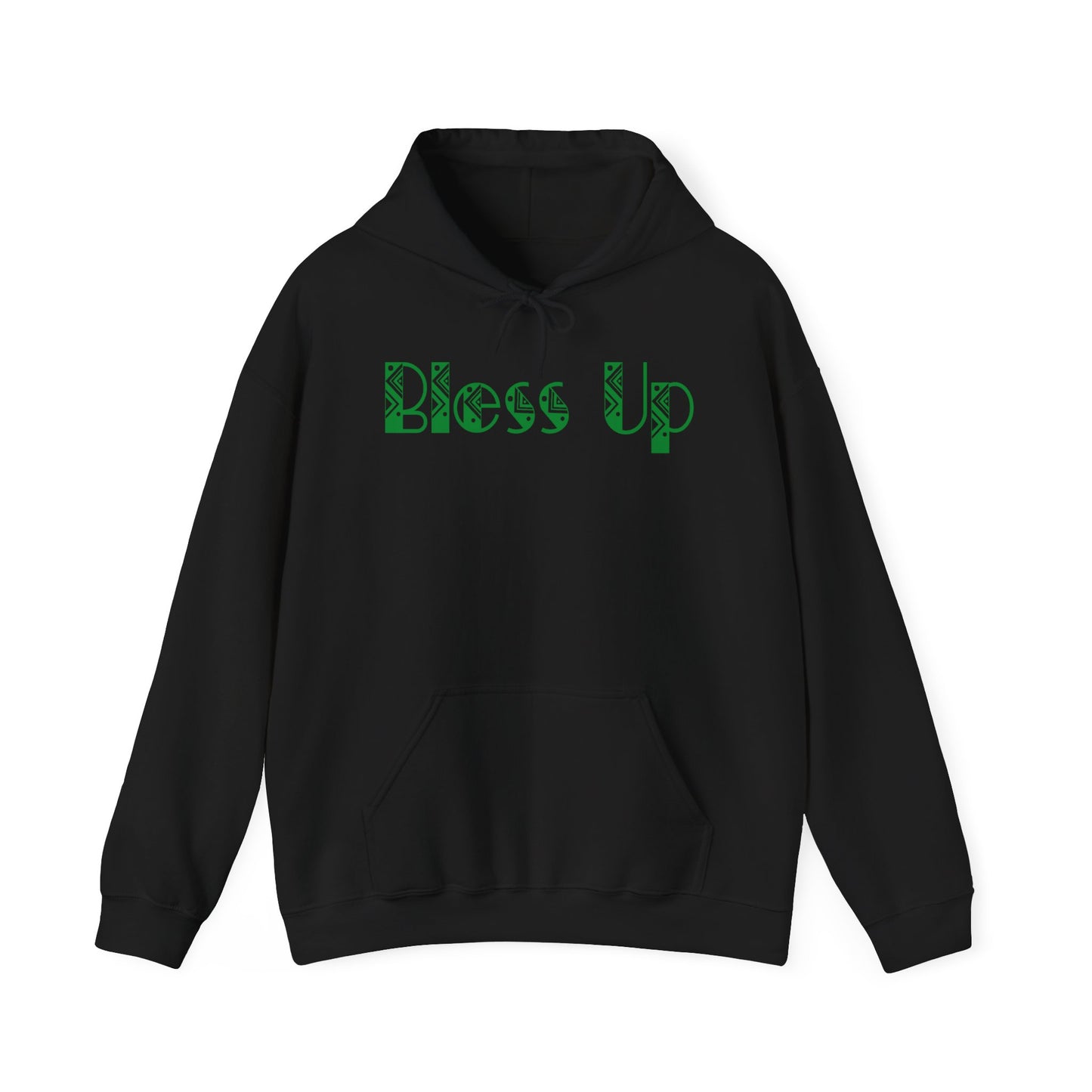 Bless Up Women's Heavy Blend Hoodie - Rasta Green Style