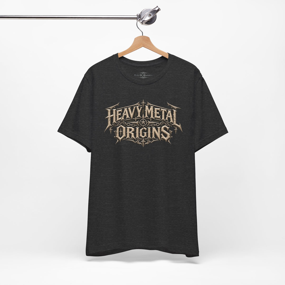 Heavy Metal Origins Est 1968 | Vintage Skull Rock T-Shirt | Gothic Front & Back Graphic Tee