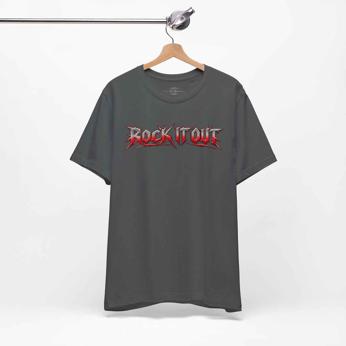Rock It Out | Bang Your Head Heavy Metal Graphic T-Shirt | Front & Back