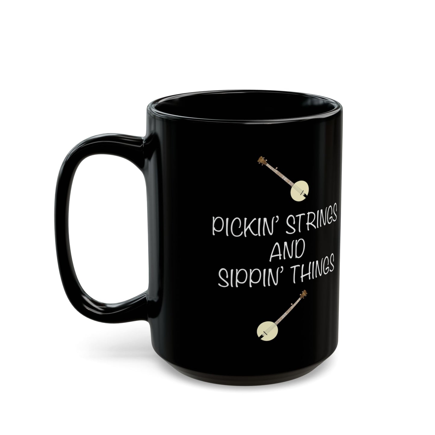 Pickin' Strings & Sippin' Things 15oz Mug