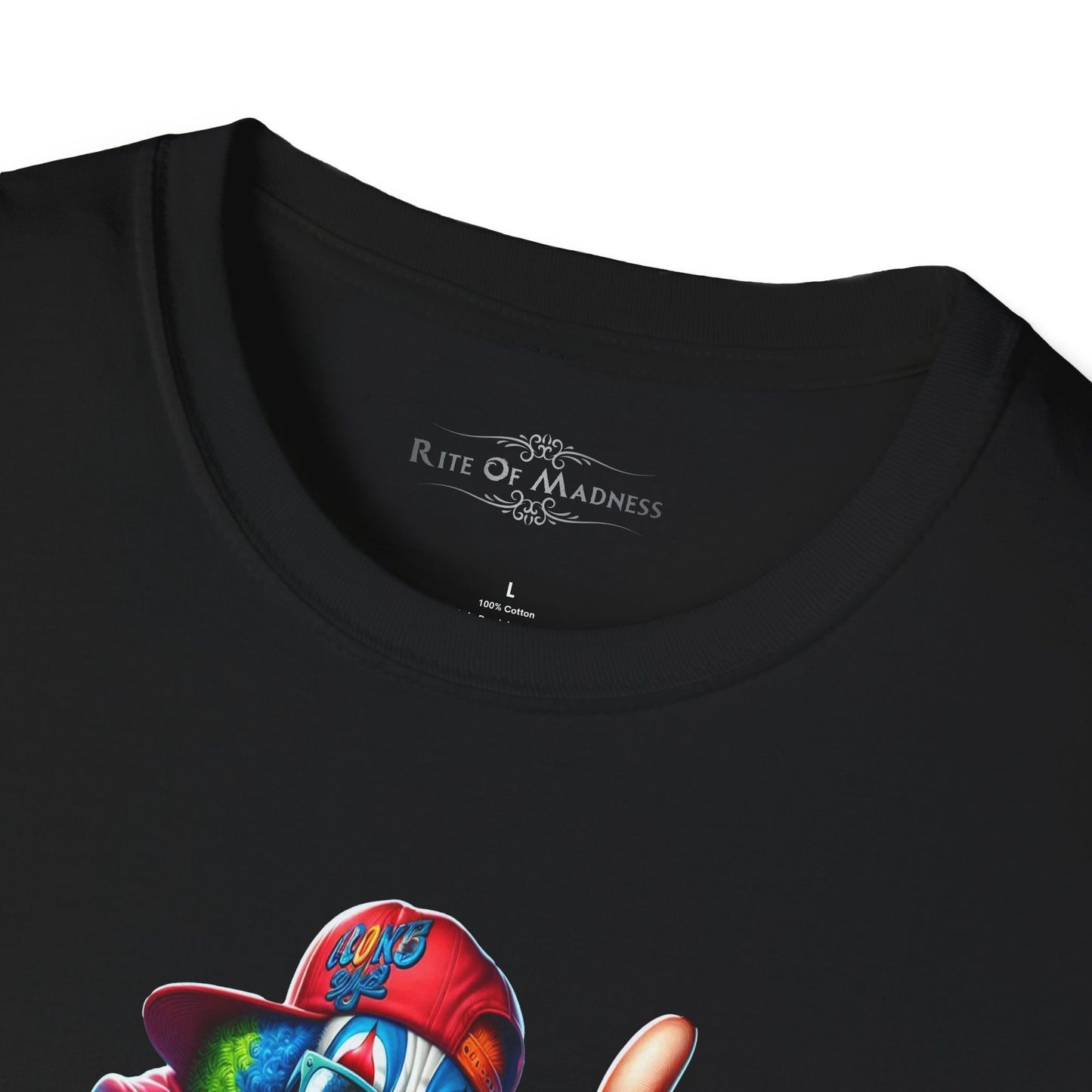 "Beats & Boos": Hip Hop Clown Halloween Men's Softstyle Tee