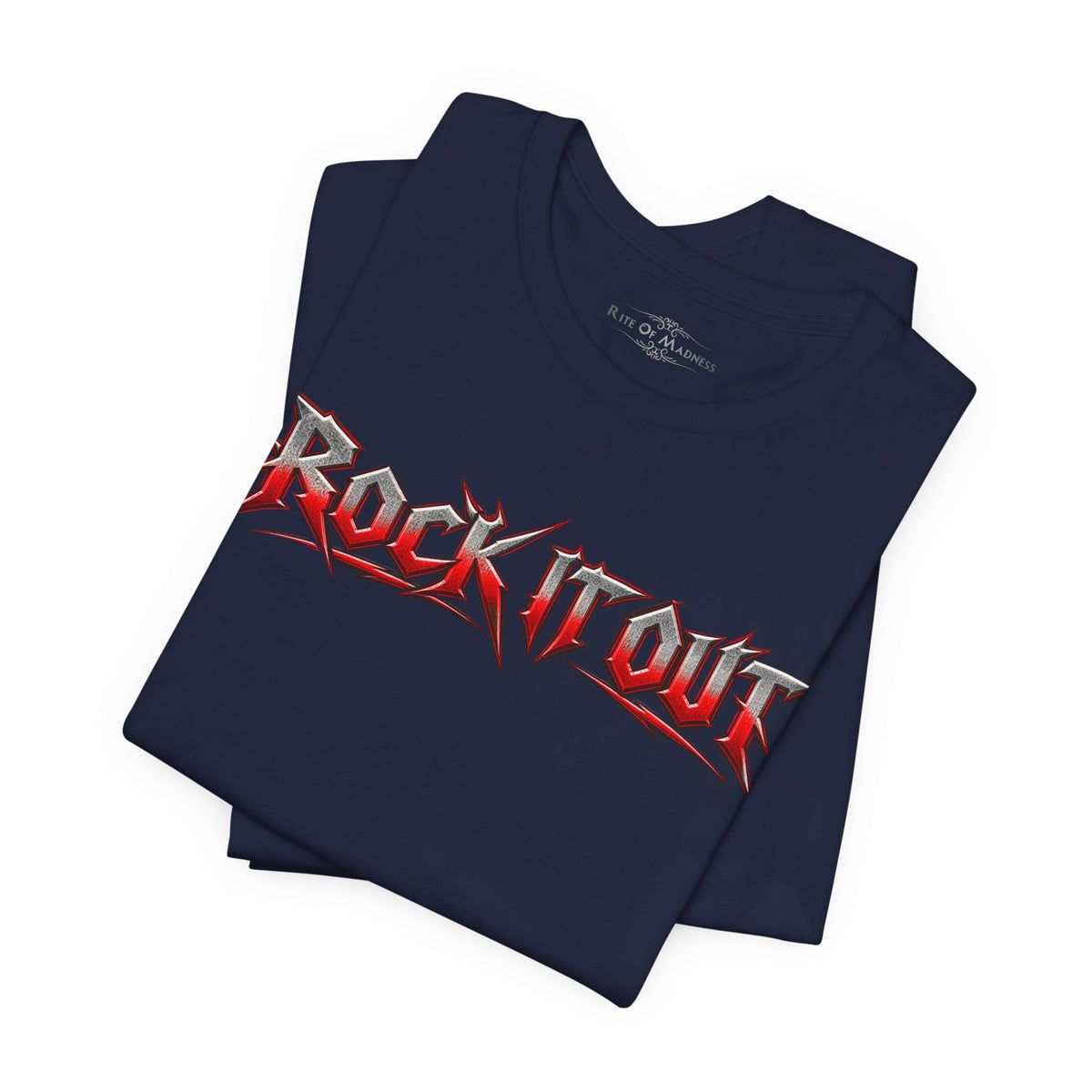 Rock It Out | Bang Your Head Heavy Metal Graphic T-Shirt | Front & Back
