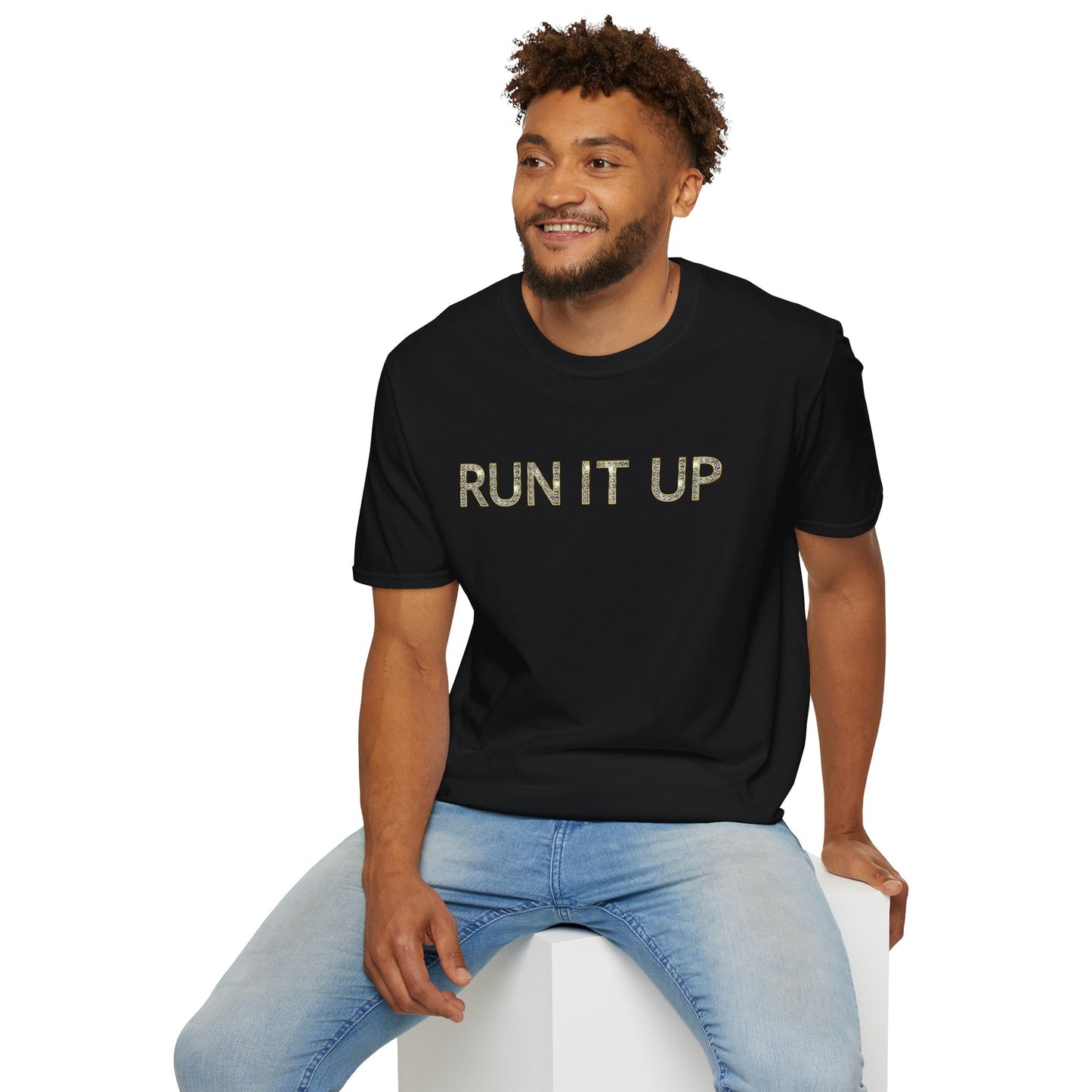 "Run It Up" Men's Softstyle Luxe Tee