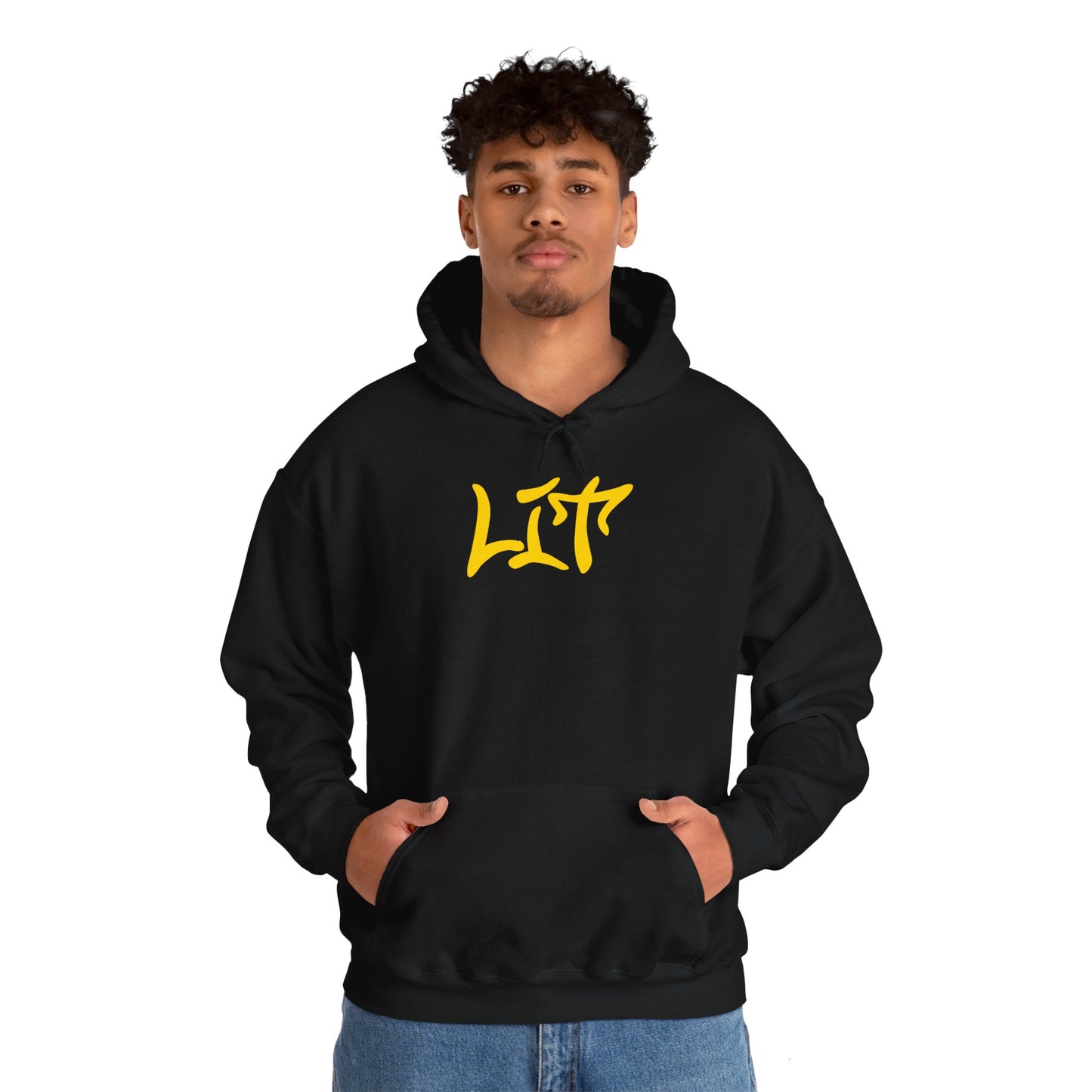 "Lit" Men's Heavy Blend Graffiti Hoodie