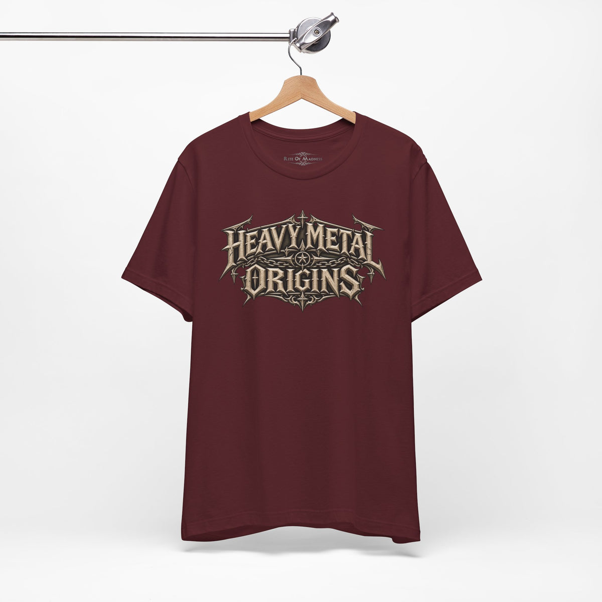 Heavy Metal Origins Est 1968 | Vintage Skull Rock T-Shirt | Gothic Front & Back Graphic Tee