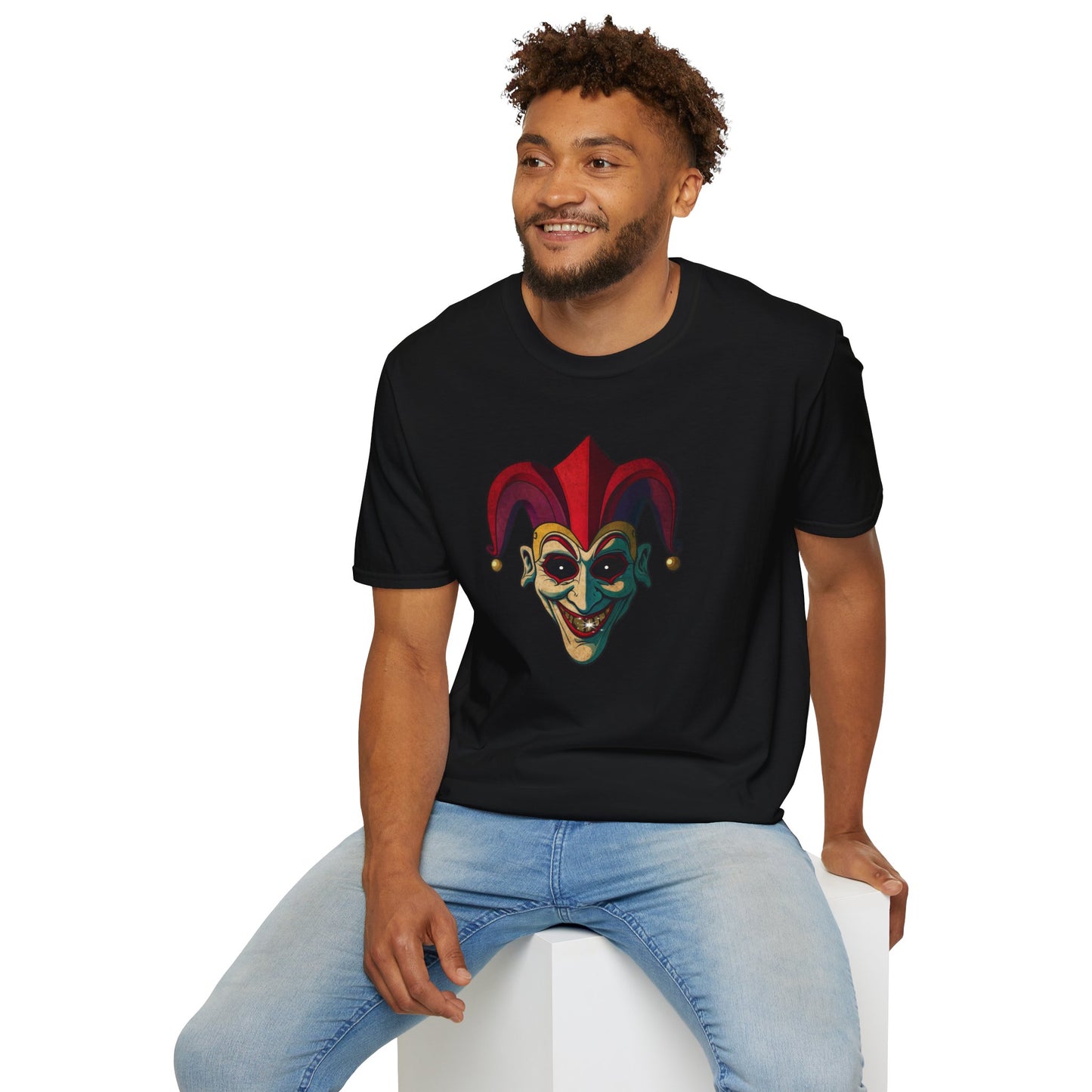 Joke's On Track: Hip Hop Joker Bling Men's Softstyle Tee