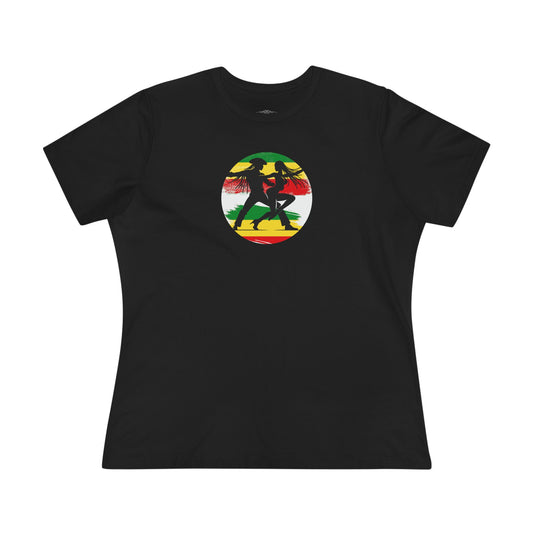 Jamaican Dance Silhouette Women's Cotton Tee