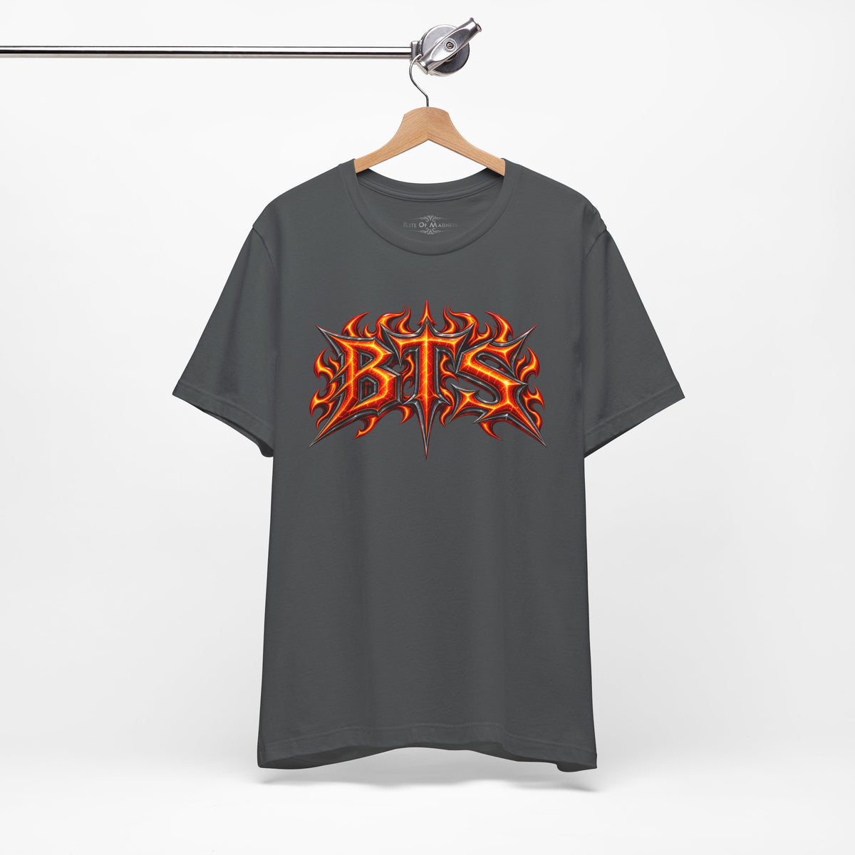 Burn the Silence | Flaming Electric Guitar Heavy Metal T-Shirt | Front & Back