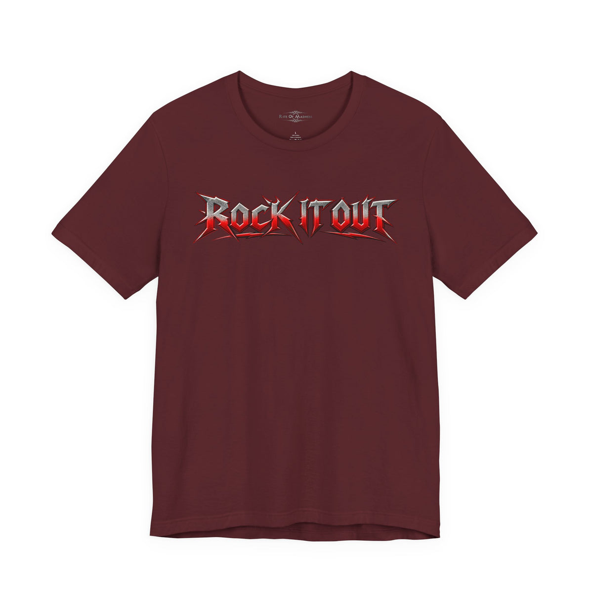 Rock It Out | Bang Your Head Heavy Metal Graphic T-Shirt | Front & Back