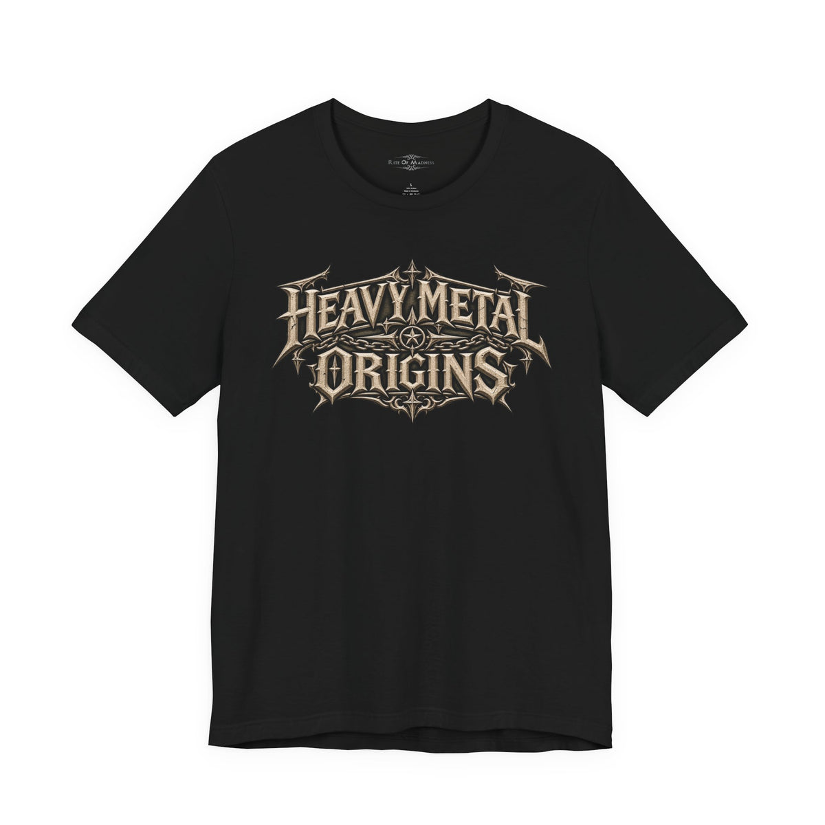 Heavy Metal Origins Est 1968 | Vintage Skull Rock T-Shirt | Gothic Front & Back Graphic Tee