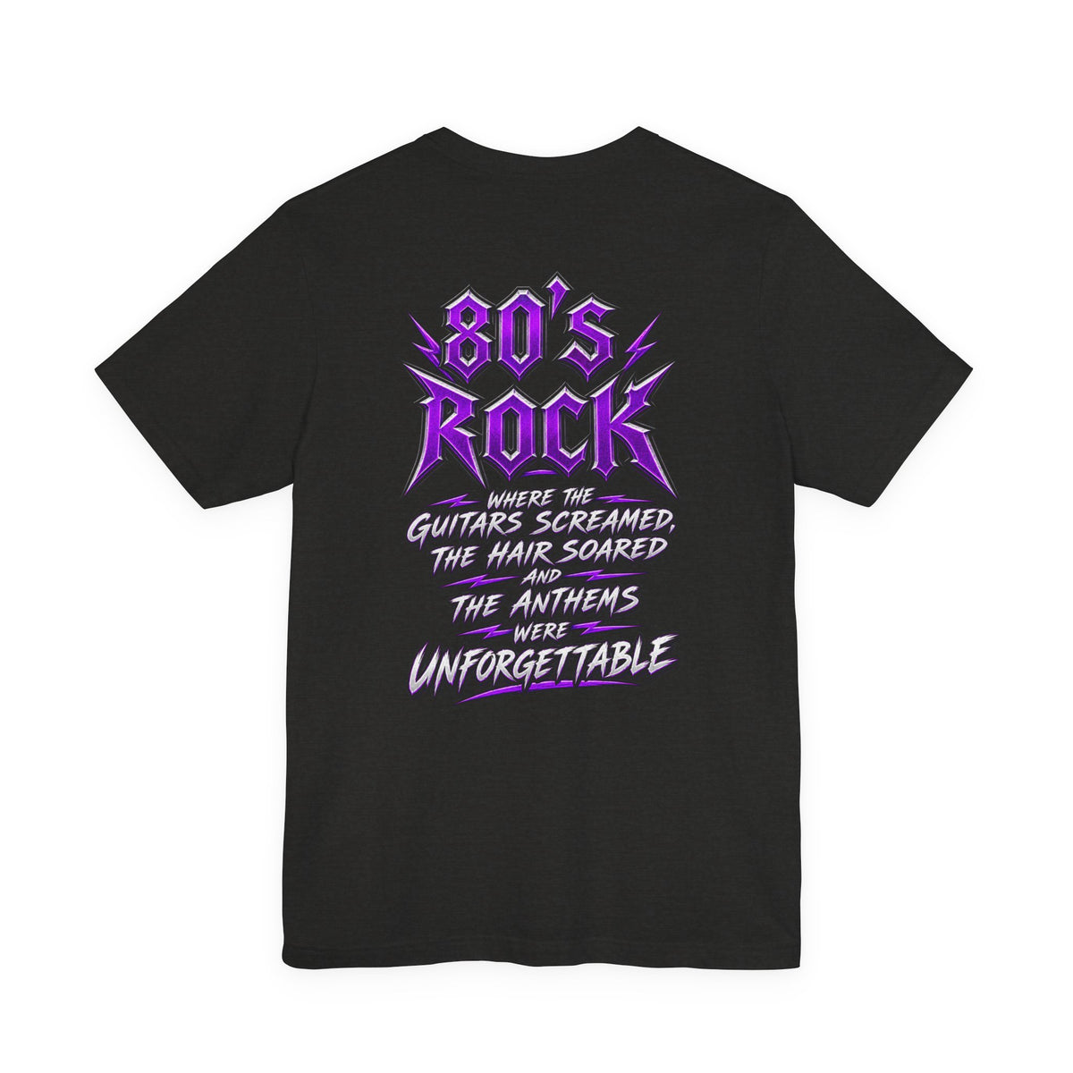 80s Rock T-Shirt | Retro Heavy Metal Front & Back Graphic Tee