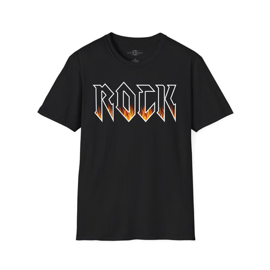 "ROCK On Fire" Men's Softstyle Tee