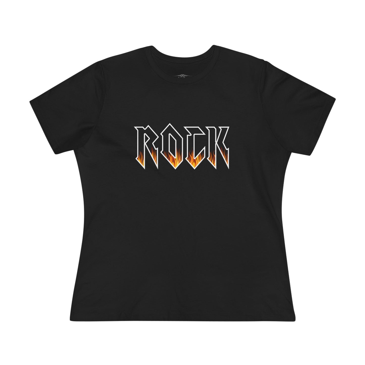 "ROCK On Fire" Women's Cotton Tee