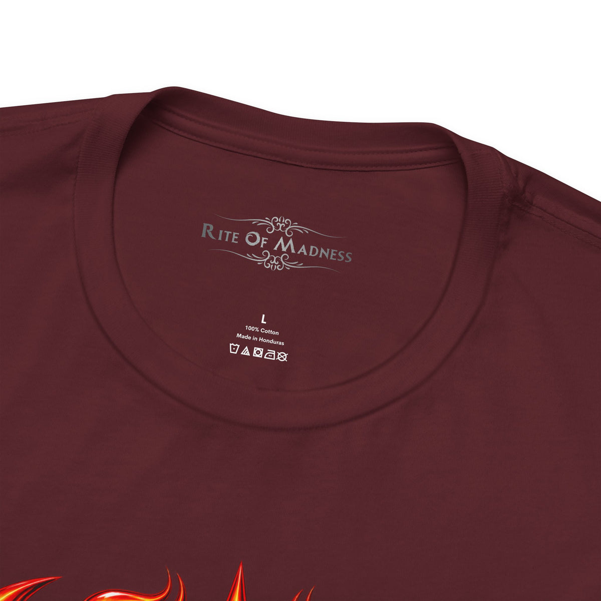 Burn the Silence | Flaming Electric Guitar Heavy Metal T-Shirt | Front & Back