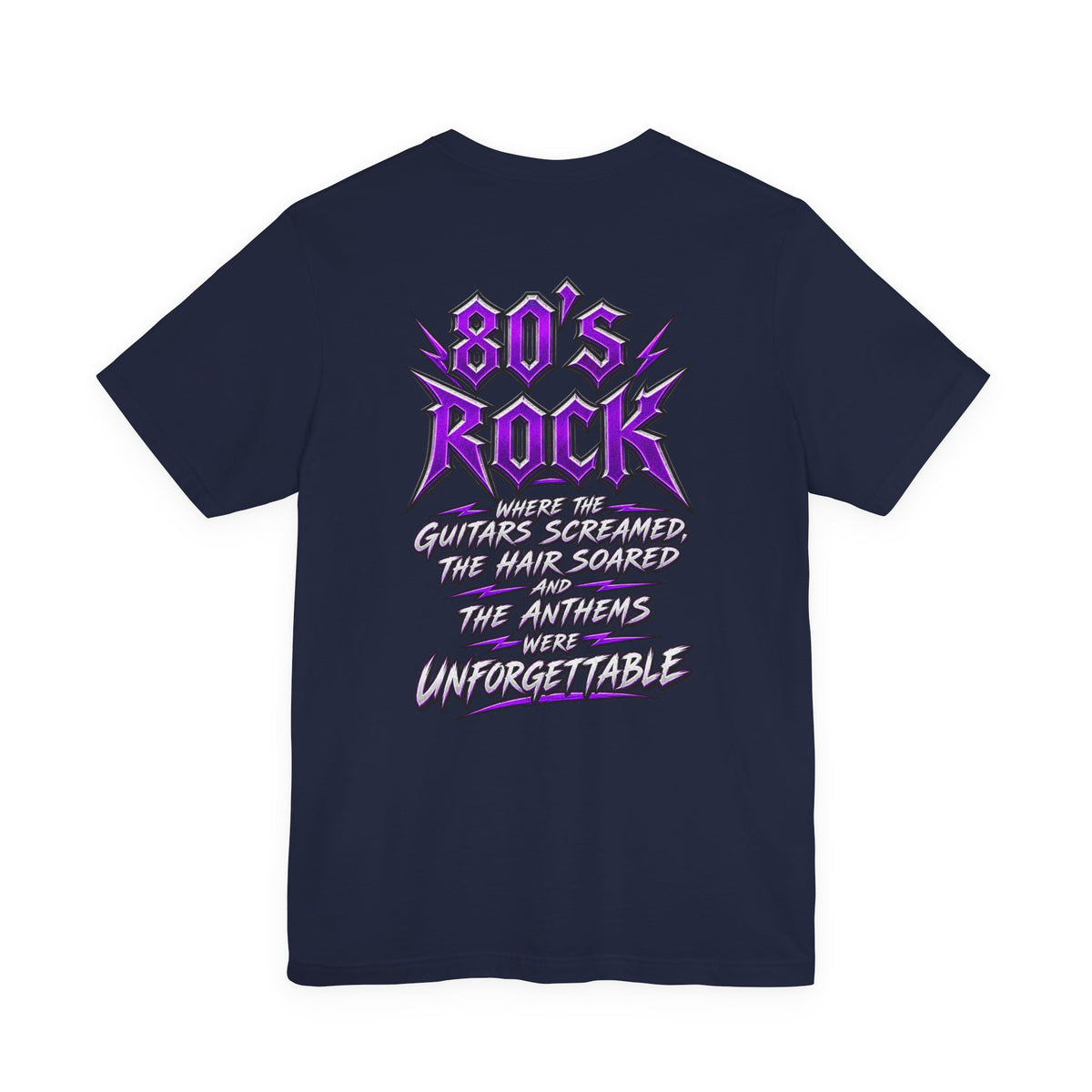 80s Rock T-Shirt | Retro Heavy Metal Front & Back Graphic Tee