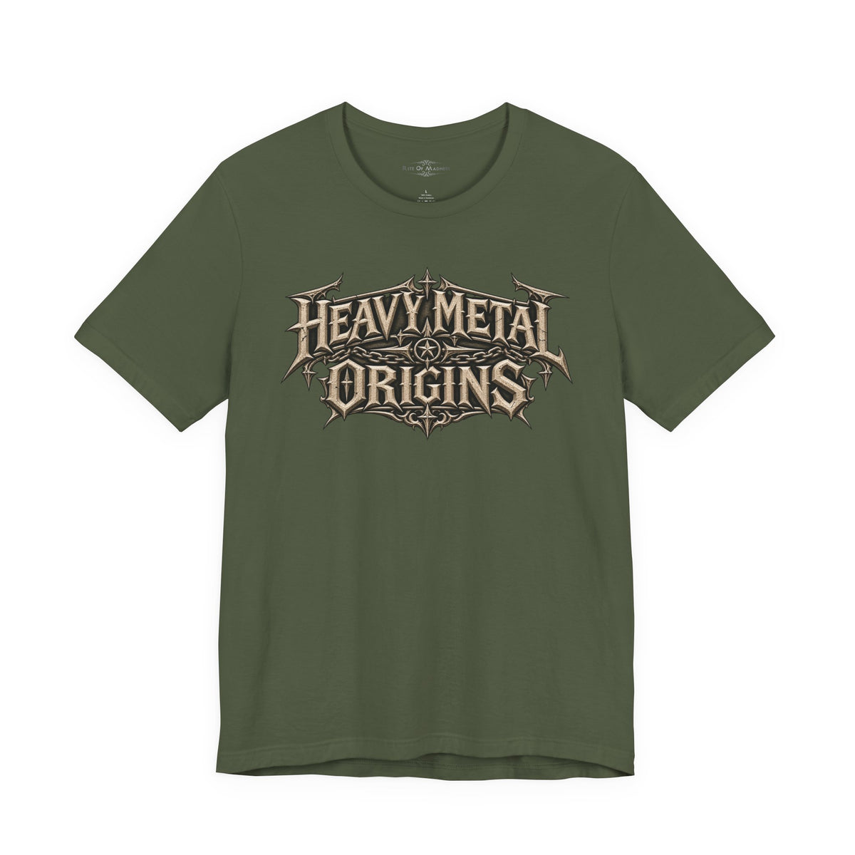 Heavy Metal Origins Est 1968 | Vintage Skull Rock T-Shirt | Gothic Front & Back Graphic Tee