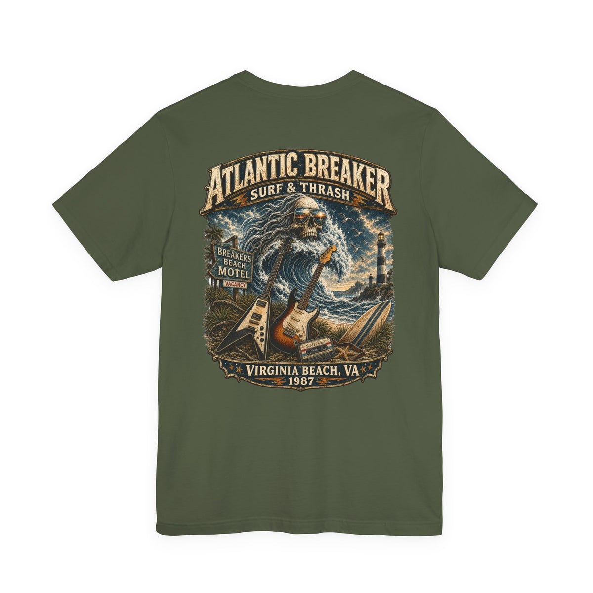 Atlantic Breaker Surf & Thrash | Virginia Beach Rock Graphic T-Shirt