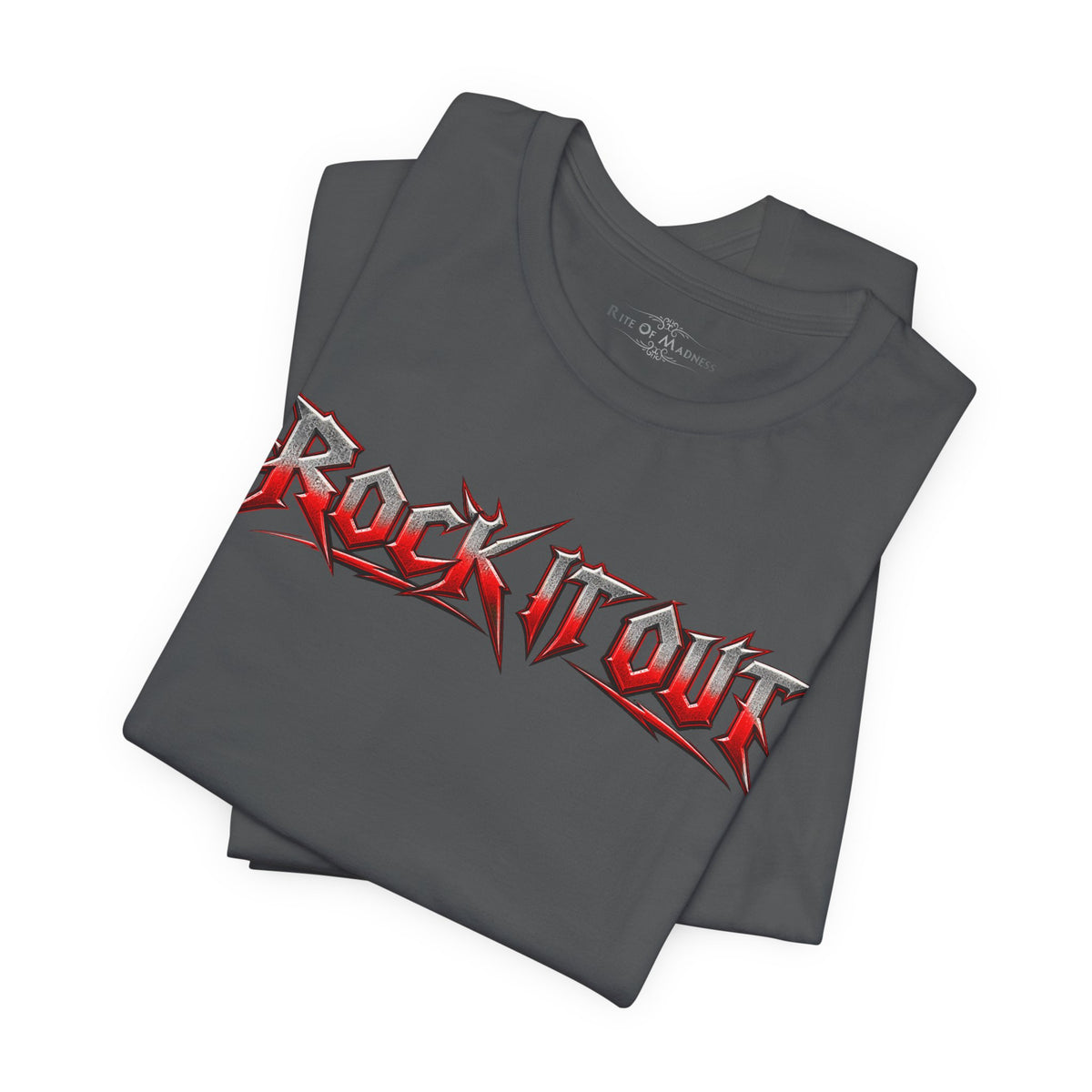 Rock It Out | Bang Your Head Heavy Metal Graphic T-Shirt | Front & Back