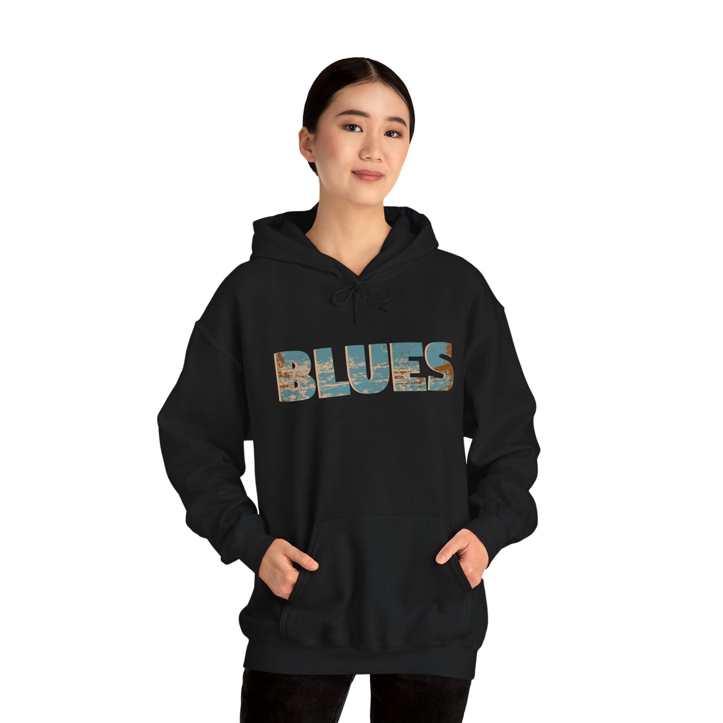 "Blues Essence" Women's Heavy Blend Hoodie