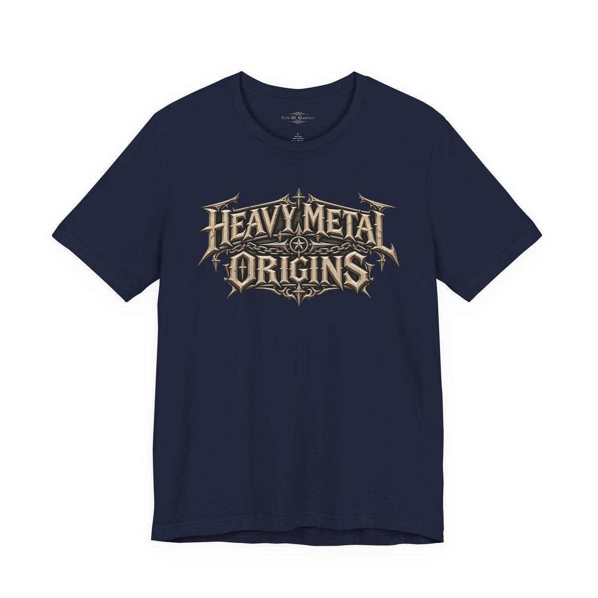 Heavy Metal Origins Est 1968 | Vintage Skull Rock T-Shirt | Gothic Front & Back Graphic Tee