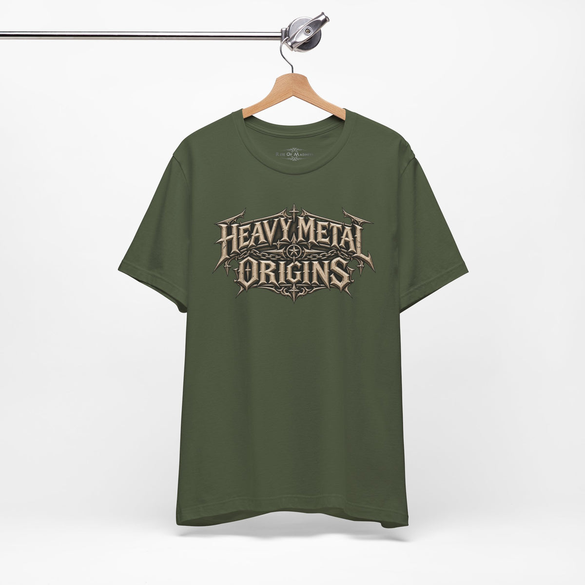 Heavy Metal Origins Est 1968 | Vintage Skull Rock T-Shirt | Gothic Front & Back Graphic Tee